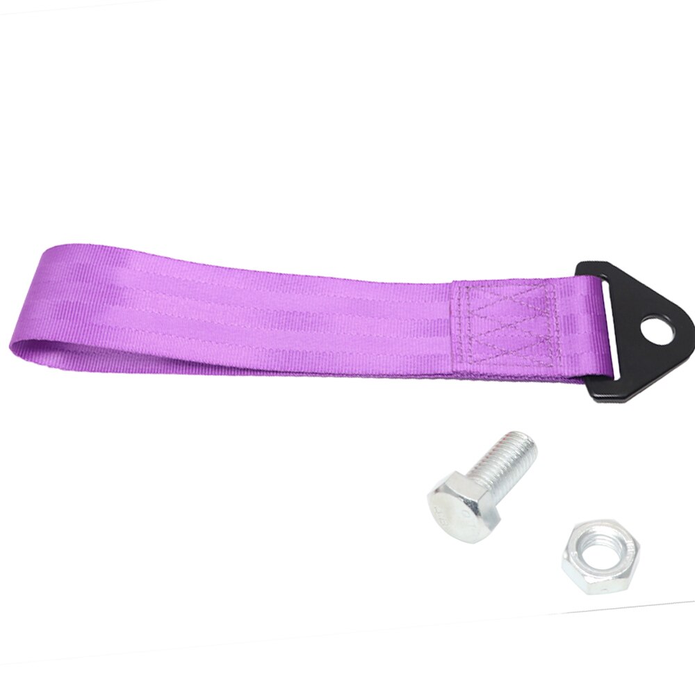 Towing Rope Nylon Tow Eye Strap Tow Loop Strap Racing Drift Rally Tow Hook: Purple