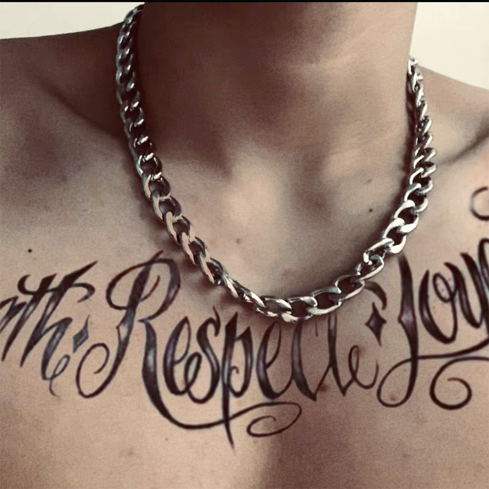 HNSP 3MM-15MM Collana a catena cubana in acciaio inossidabile per uomo Accessori per gioielli da collo maschile