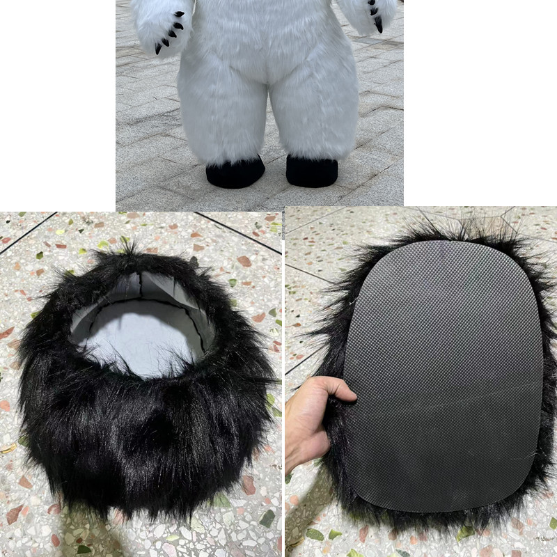 Inflatable accessories, battery vest, vest, bow shoe cover, polar bear, giant panda, gorilla, rabbit, cow, cartoon doll, inflata: Silver