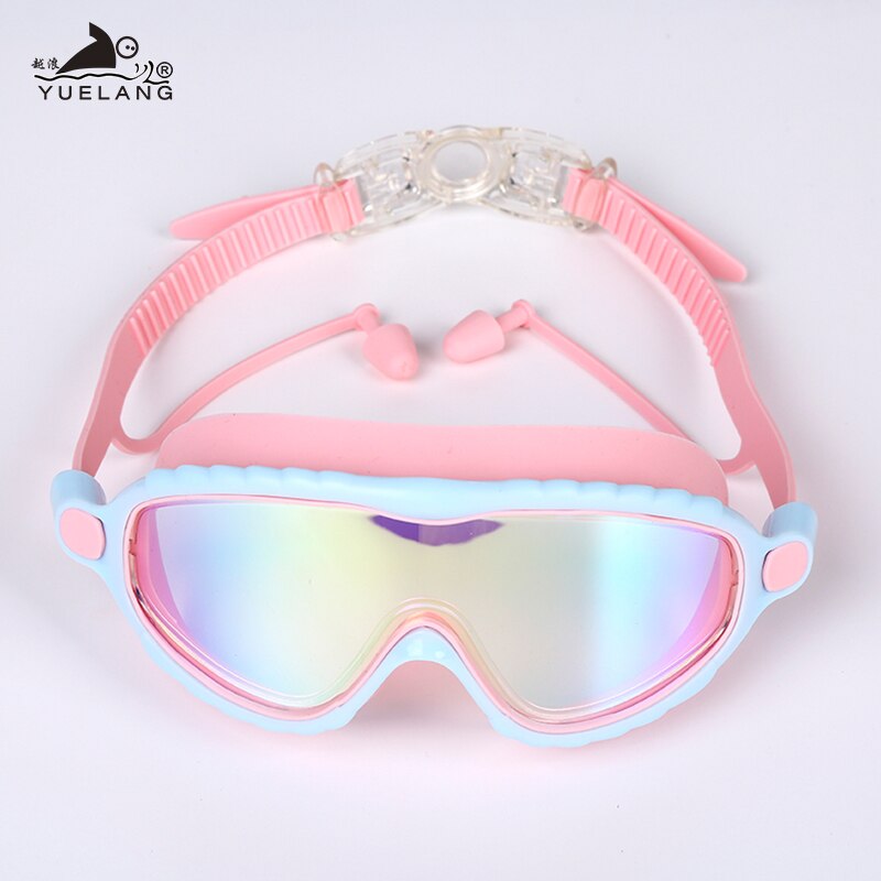 Kinderen Zwemmen Bril Professionele Zwembril Zwemmen Bril Anti-Fog Uv Bescherming Jongens/Meisje Waterdichte Siliconen Brillen: Blue Pink