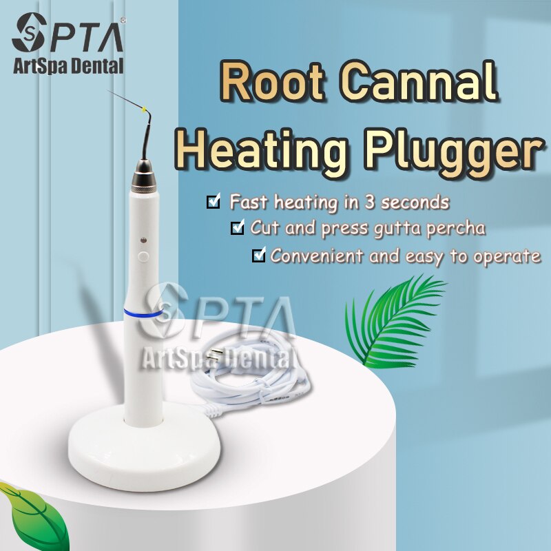 Sistema de obturación de gutapercha inalámbrico Dental, pluma calentada Endo, 2 puntas, laboratorio de odontología, odontología