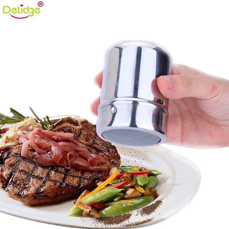 1 Pc Multifunction Chocolate Cocoa Coffee Powder Blender Stainless Steel Saltcellar Pepper Dusting Pot Kitchen Tools