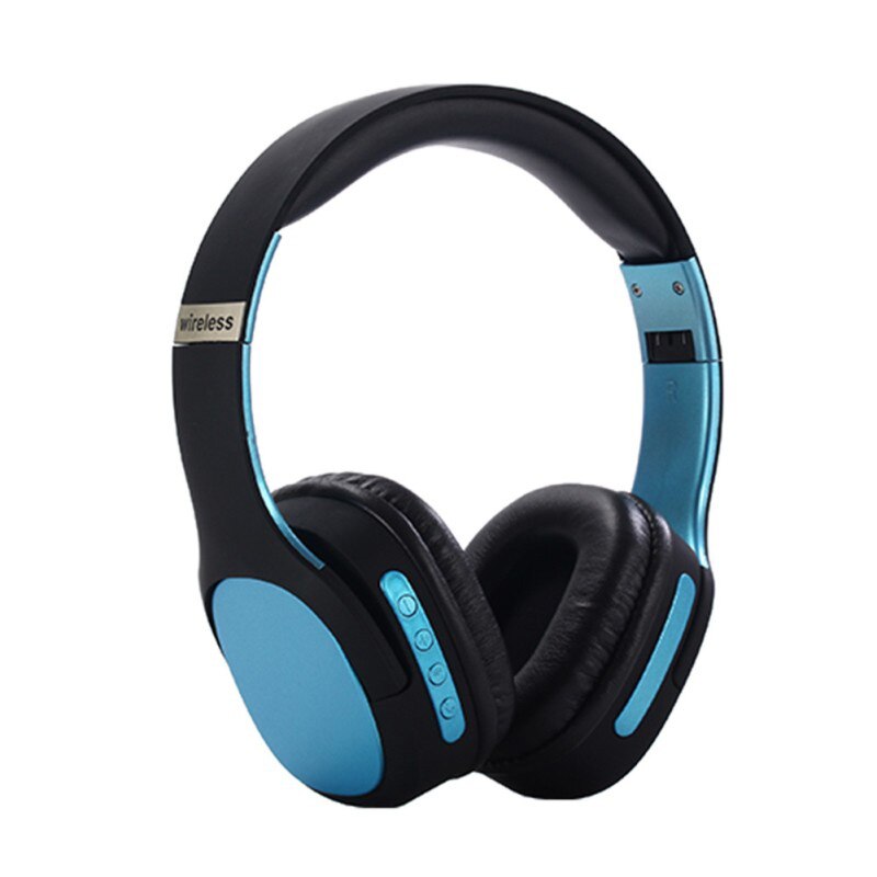 MH3 Wireless Bluetooth Headphones Stereo Headset Gaming Earphones with Microphone for Phone Pad PC Laptop: blue