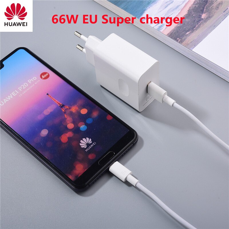 Huawei Nova 9 Pro Charger 66W EU Fast Supercharge Adapter 6A Type C Cable For Mate 40 Pro P40 P50 Pro Nova 8 7 Pro 8se Honor V30