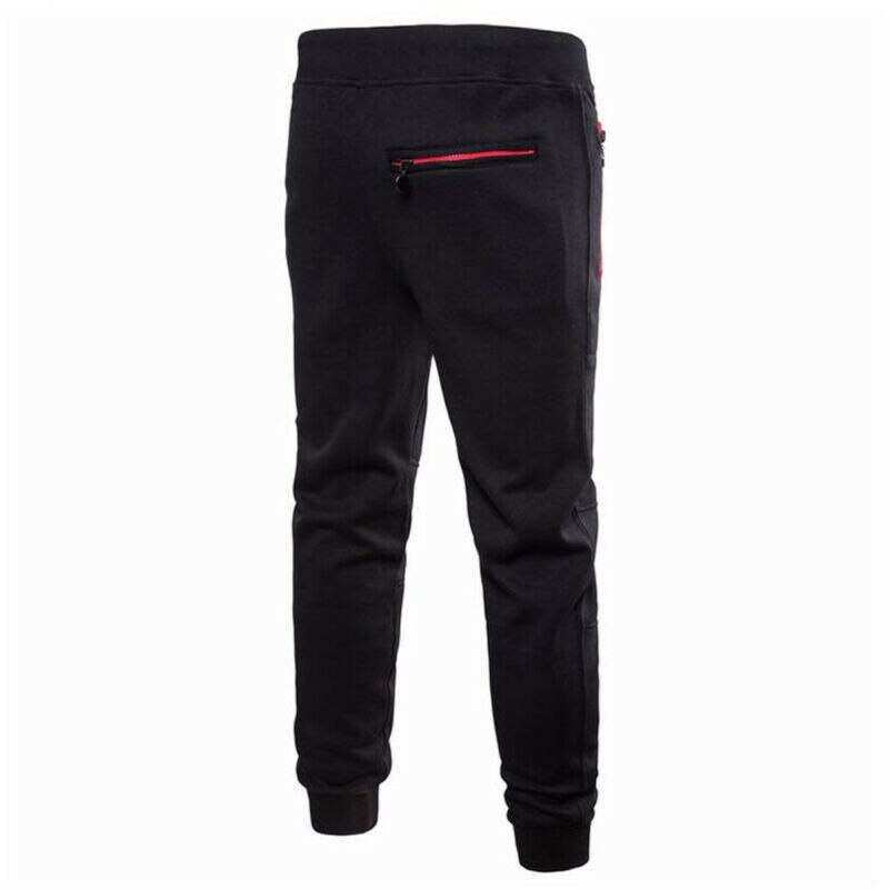 Pantalones de deporte para hombre, chándal largo para gimnasio, Fitness, entrenamiento, chándal