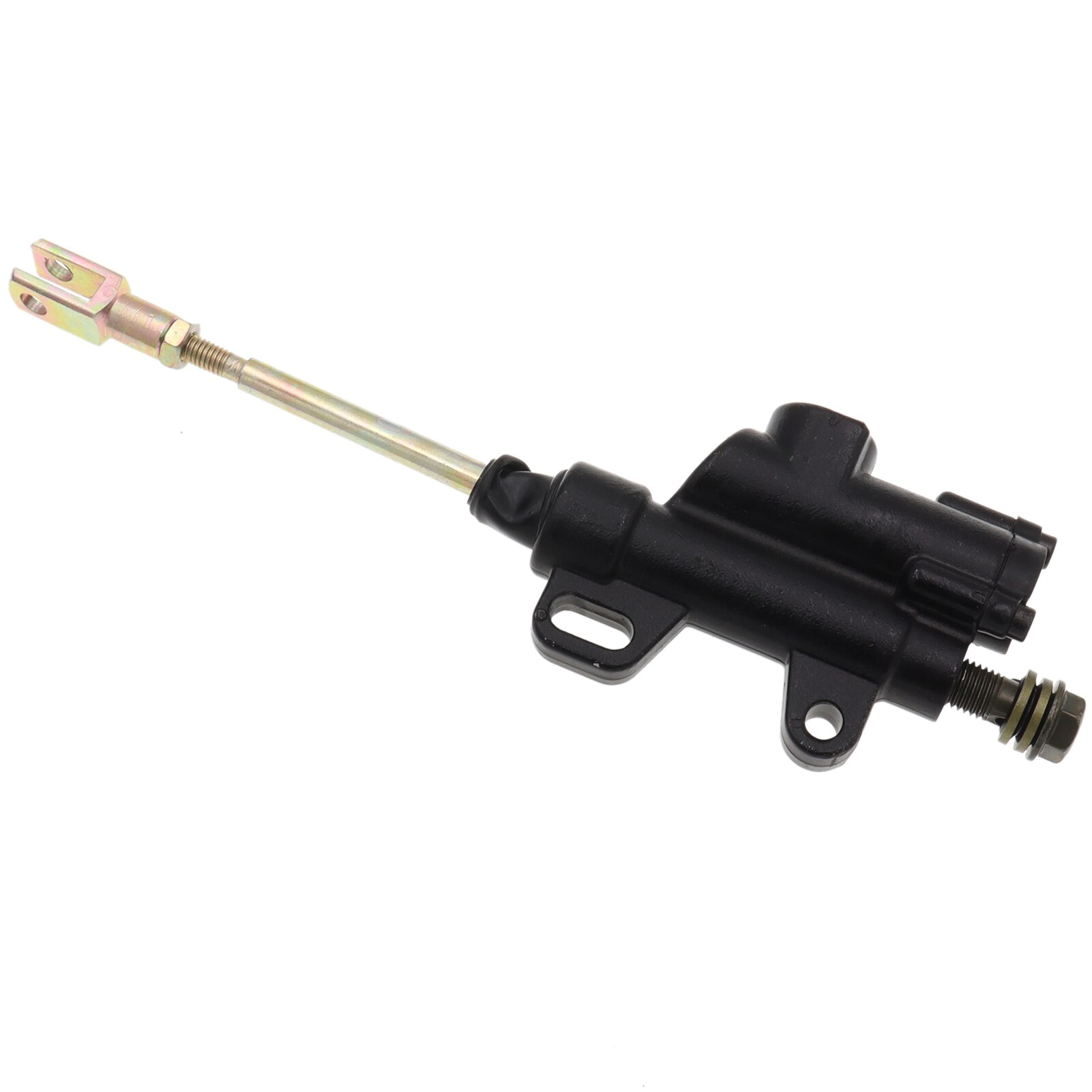 Universal M8/M10 Foot Rear Master Cylinder Hydraulic Brake Pump for Motorcycle Motorbieke: M10 Black