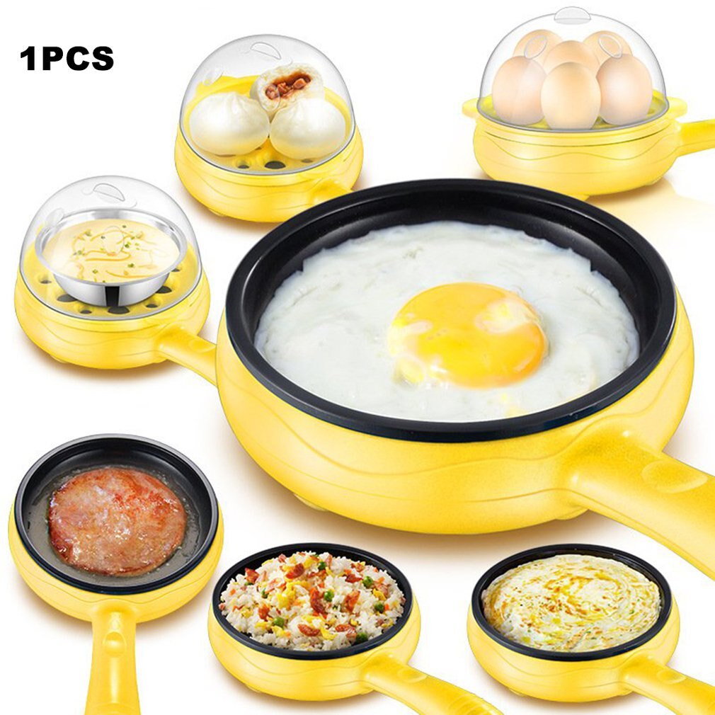 Breakfast Artifact Automatic Power Off Omelet Boiled Egg Steamed Egg Electric Omelet Pot Double-Layer Mini Electric Frying Pan