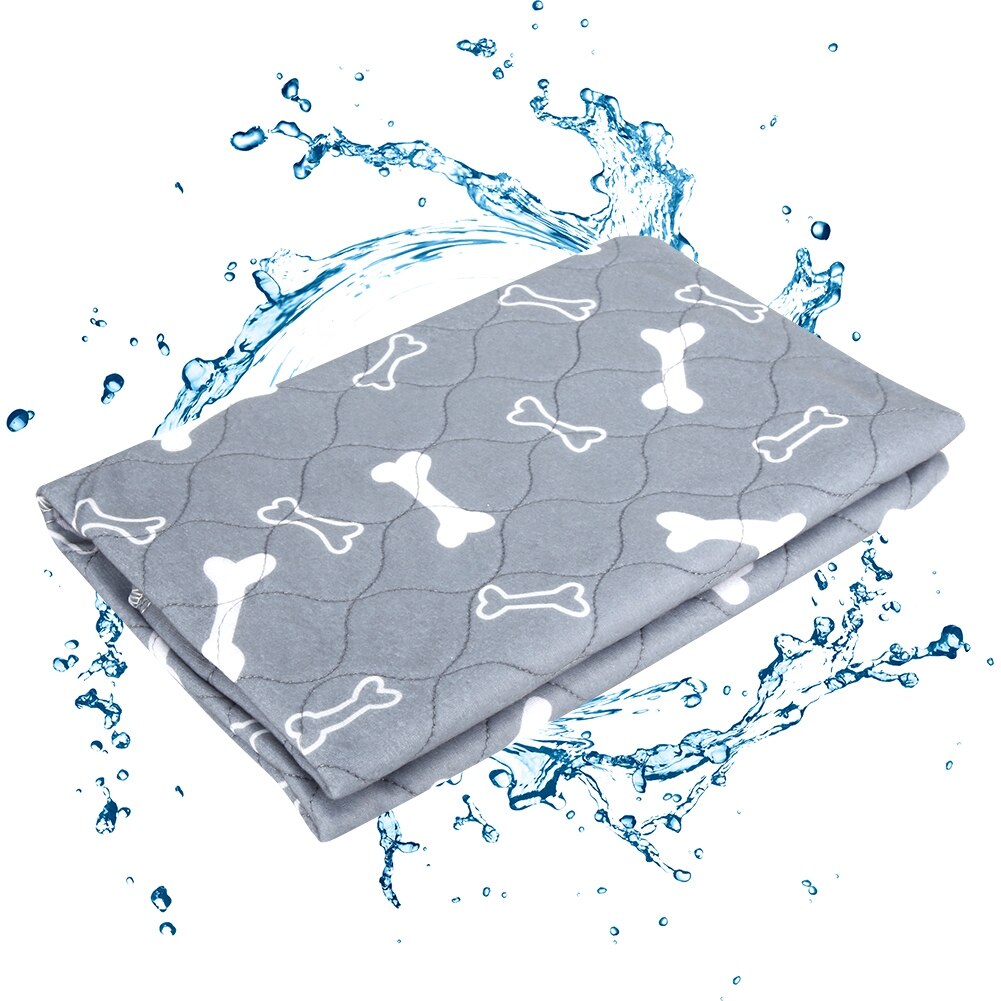Neue Welpen Hund Katze Pee Bett Pad Teppich Urin Haustier Trainging Matte Schutz Abdeckung Wasser Absorbieren Wasserdichte Pad wiederverwendbar Grau