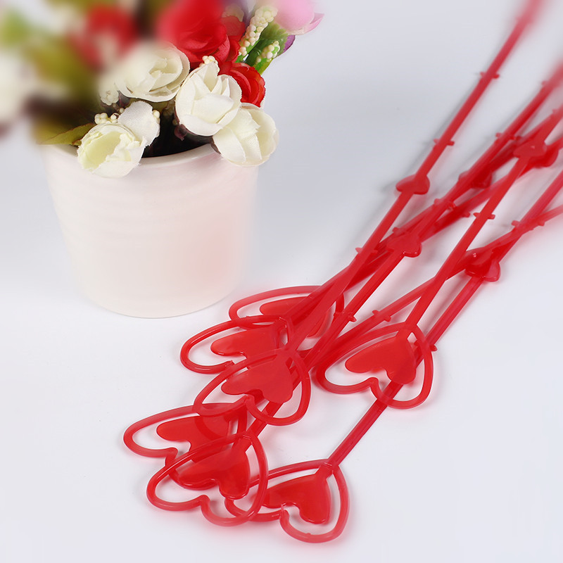 80 st / lot floraarrangemangsdekoration ,24.5cm plaststång för blomdekorationer