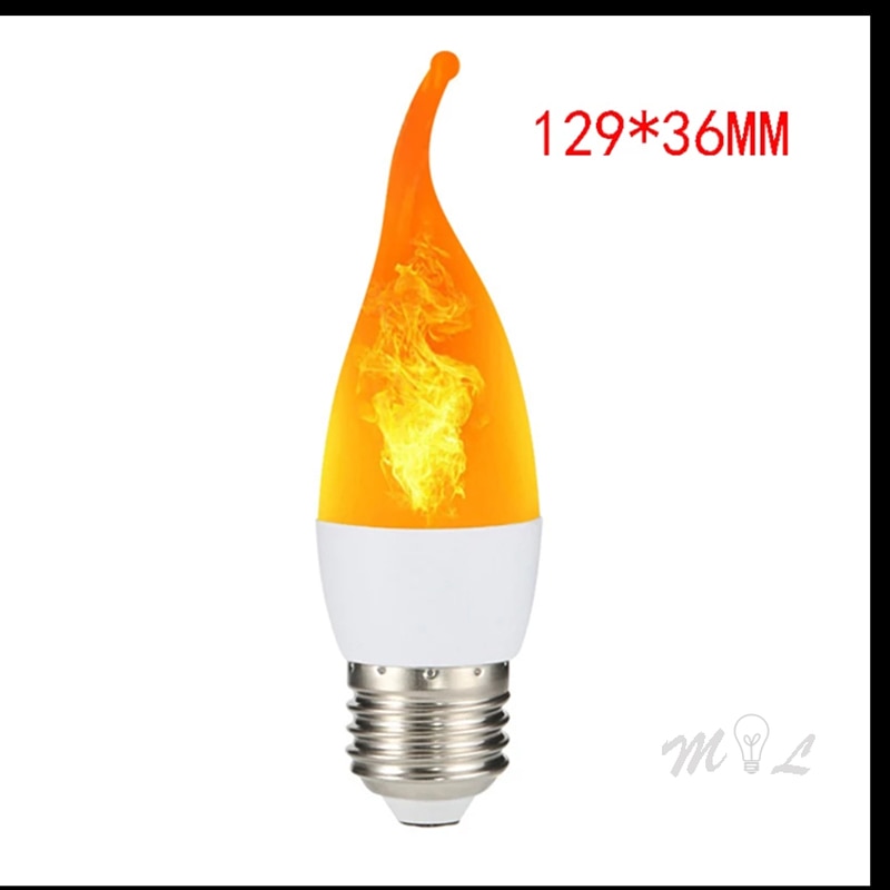 Led Simulated Flame Bulb 5W 9W 15W E14 E27 B22 85-265V Luces Home Electronic Accessories Flame Lamp Flame Effect Bulbs Lampada