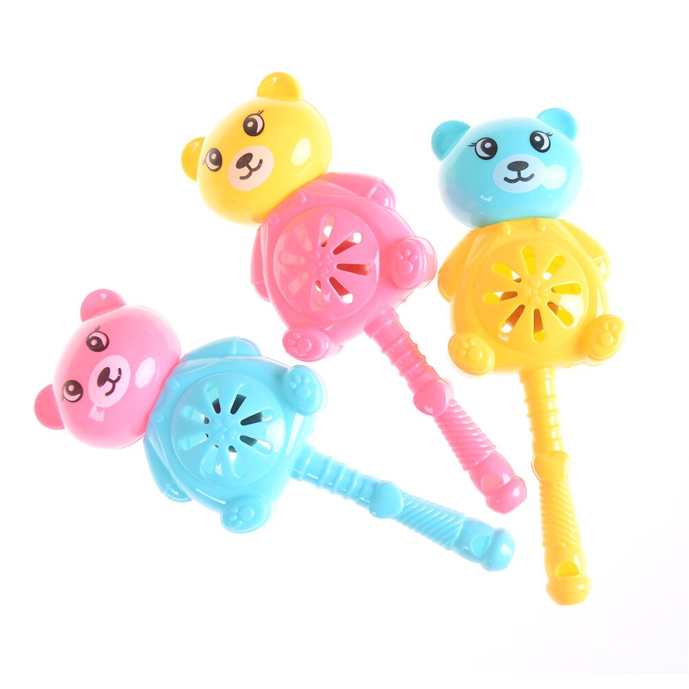 1pc Baby Hand Rattles Baby Toy Newborn Teethers Combination Multicolor Bear Baby Rattles