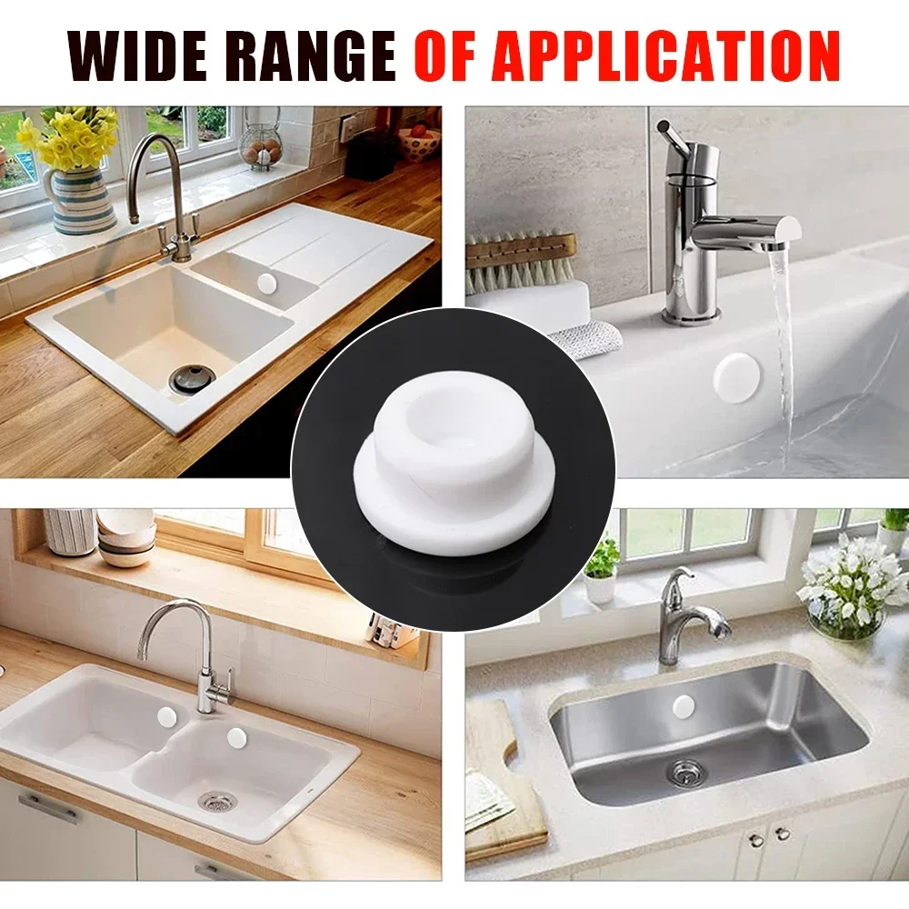 Wash Basin Overflow Cover Kitchen Bathroom Sink Hole Wash Basin Plug Water Level Rise Overflow Water Plug Bathtub Drainage Cover