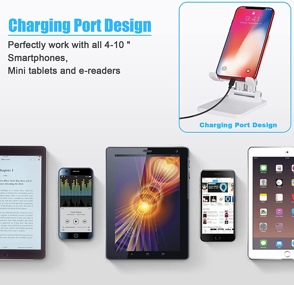 Desk Mobile Phone Holder Stand For iPhone iPad Xiaomi Adjustable Desktop Tablet Holder Universal Table Cell Phone Stand