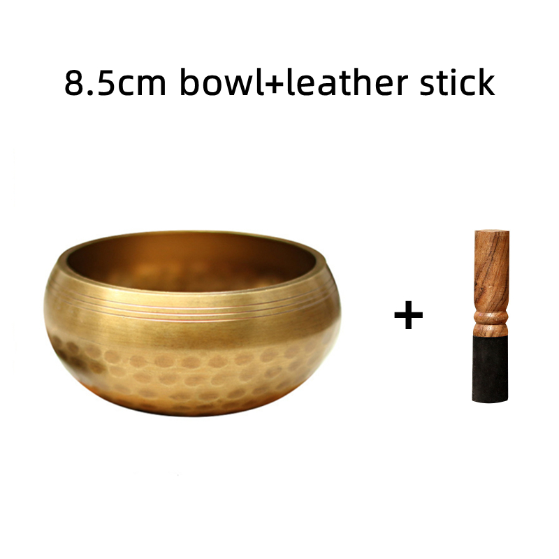 Cuenco con sonido de Buda hecho a mano en Nepal, cuenco para Yoga, meditación, canto, carillón de latón, artesanía, terapia musical: Verde claro