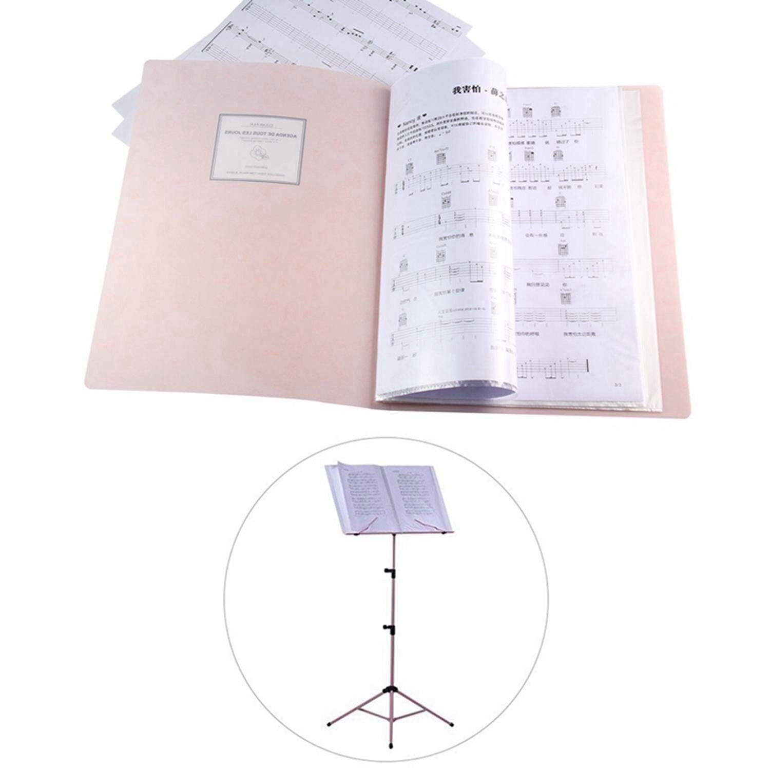 A4 Display Book Folder,Paper Storage Folder Plastic 20 Pockets