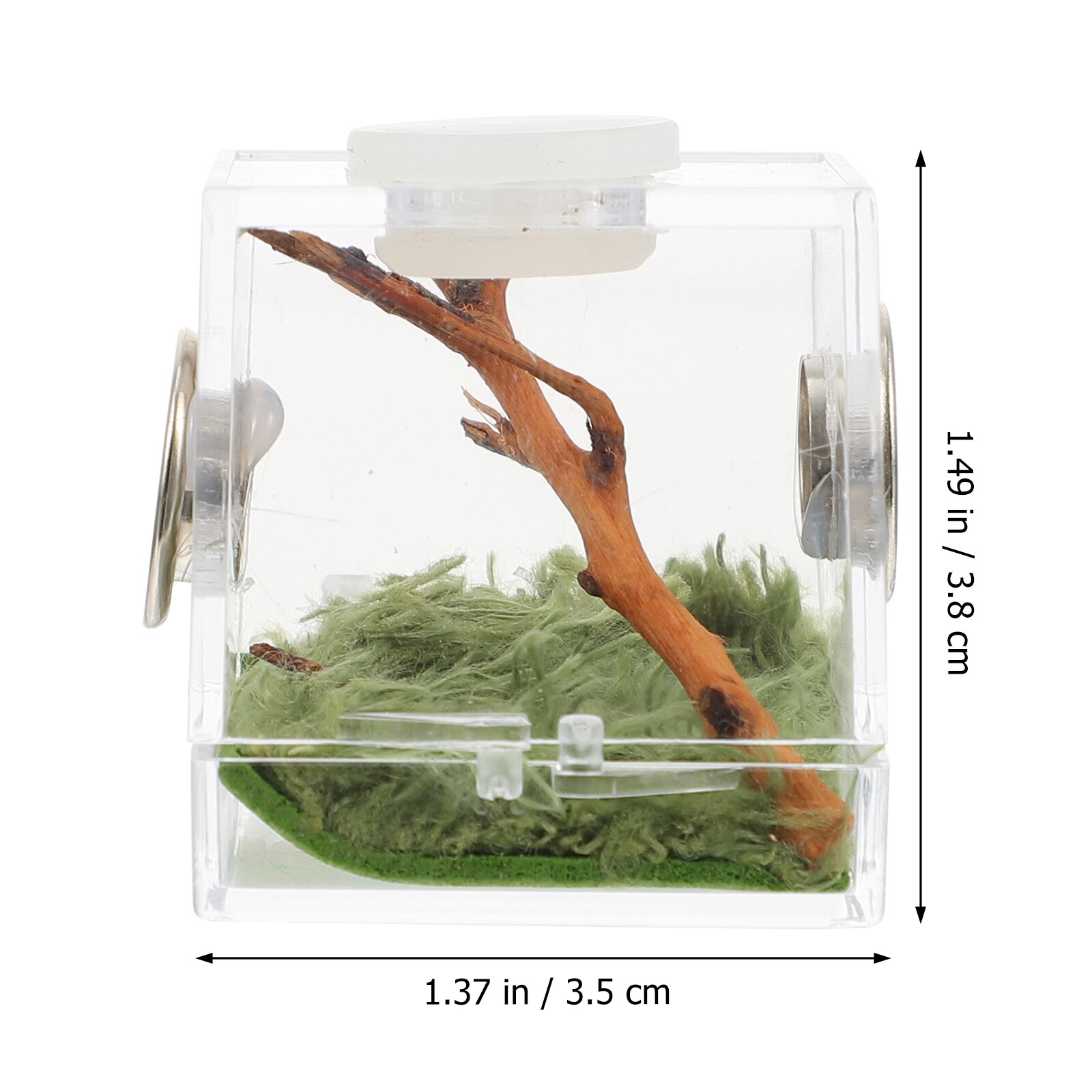 Spider Habitat Box Jumping Spider Breeding Case Spider Storage Box with Lamp Transparent Breeding Box for Spiders Small Insects