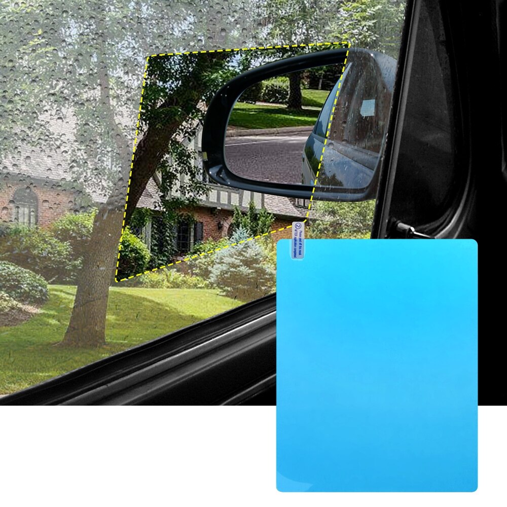 2 Stks/set Auto Side Window Beschermende Film Anti Fog Membraan Anti-Glare Waterdichte Regendicht Auto Sticker Clear Film Accessoires