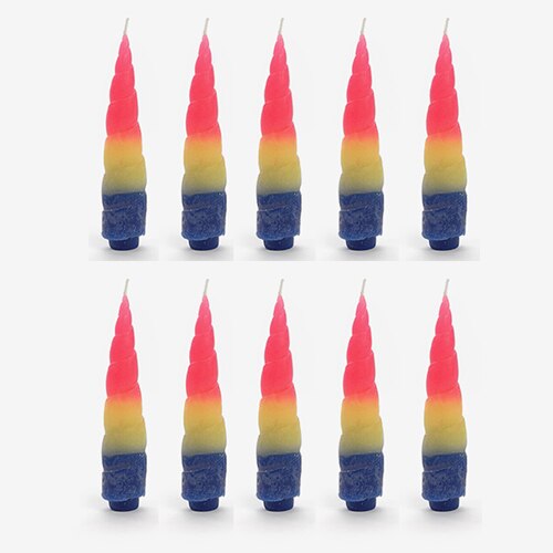 Unicorn Horn Candle For The Crying Unicorn Candle: 10 pcs