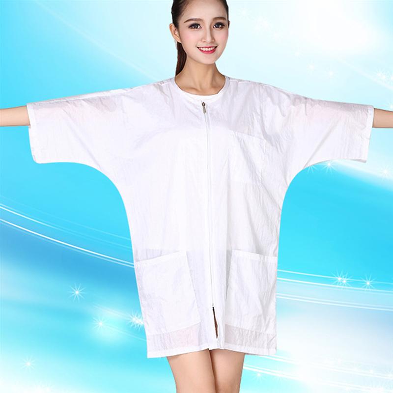 Hairstyling Clothes Hairdresser'S Uniform Short Sleeve Hairdresser Grooming Smocks Hair Cut Cape Hairdresser Supplies