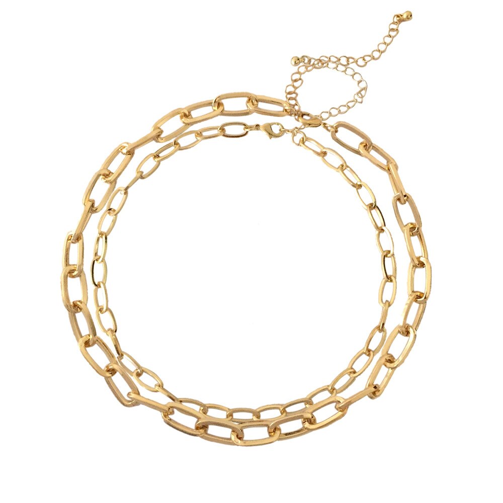 Neue Trend Punk Kette geschichtet Halskette Für Frauen Mädchen Böhmen Schmuck klobig Stil Separaten Tragen Verfügbar