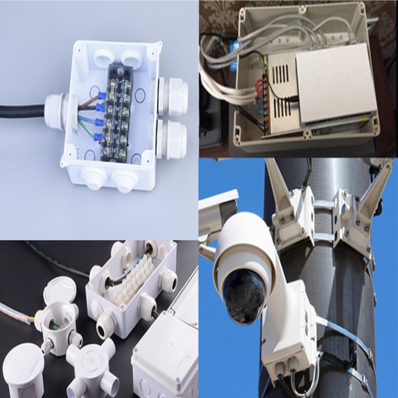 1PCS Outdoor Waterproof Power Box ABS plastic Electric Control Case Sealed Cable Branch Junction Wire Boxes Electrical Equipment