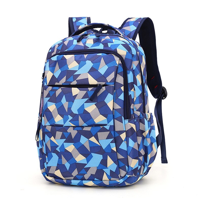 Kinderschooltassen voor tieners jongens meisjes grote capaciteit schoolrugzak waterdichte tas kinderboekentas mochila: Blauw