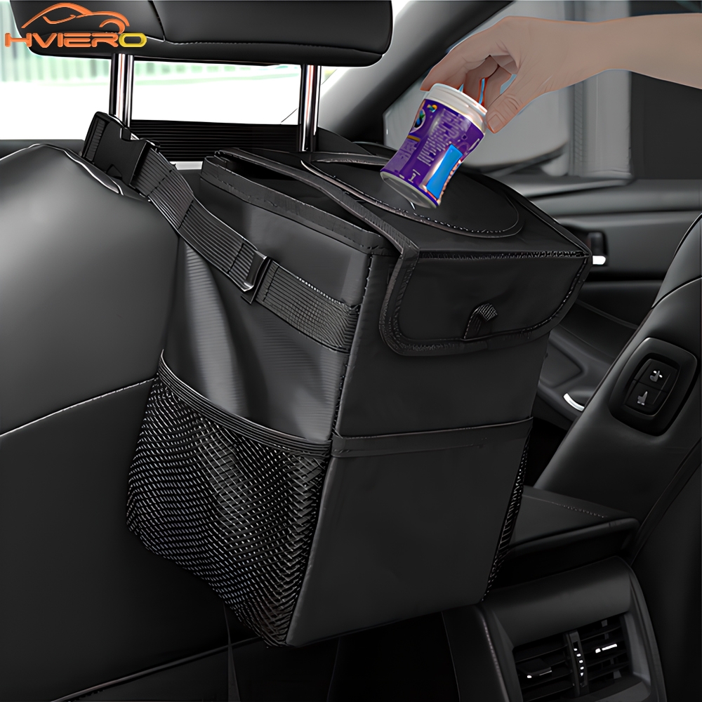 Auto Multi Purpose Dumpster Garbage Lid Storage Bag Waterproof Black Loaded Leakproof Car Load Foldable Trash Bins Dustbin Tools