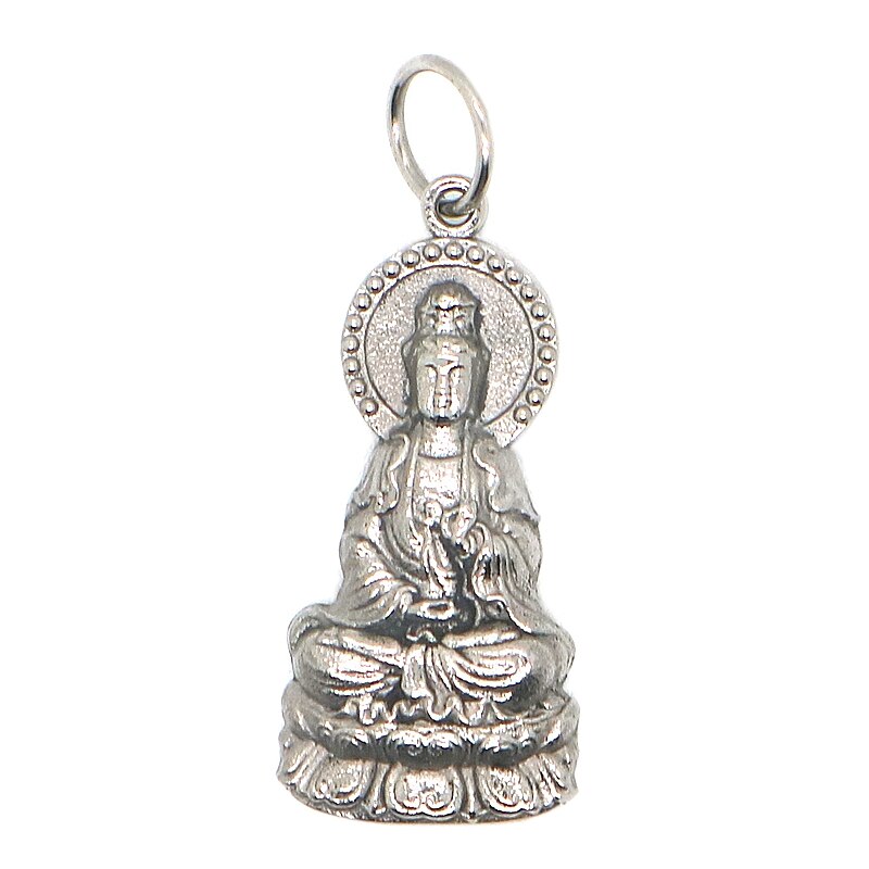 Unisex 316l roestvrijstalen guan yin beschermende klassieke hanger