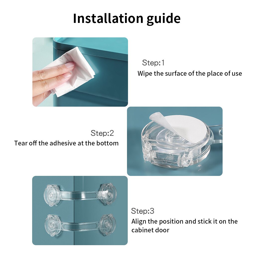 Heißer! 5/10Stck Art Sicherheit sperren Baby Schublade Sperre freundlicher Anti-öffnung Schrank Tür Kühlschrank Schloss Baby Anti-Prise Sicherheits Schnalle