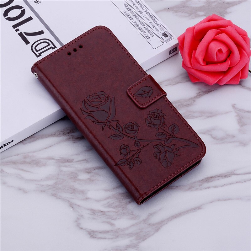 Leather Wallet Flip Case Voor Samsung Galaxy A31 Case Kaarthouder Magnetische Boek Cover Voor Samsung A31 Een 31 SM-A315F case Coque: Brown