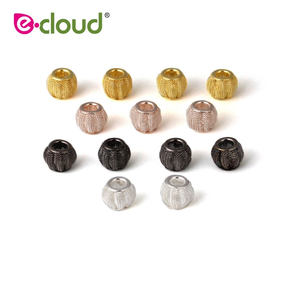 Tresses circulaires ajourées 10-20 pièces/sac | Perles de cheveux pour tresses, rereticulées, à la , bricolage, perles pour tresses, bijoux de cheveux