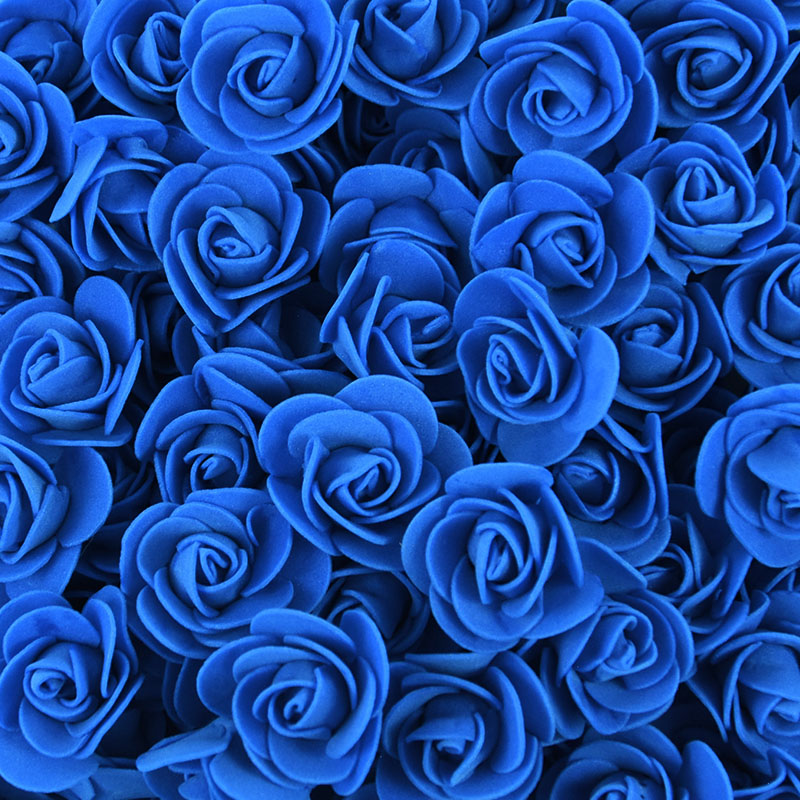 100/300Pcs 3cm Foam Rose Artificial Flowers Head Teddy Bear Roses Handmade DIY Decoration Wedding Valentines Day Home Decor