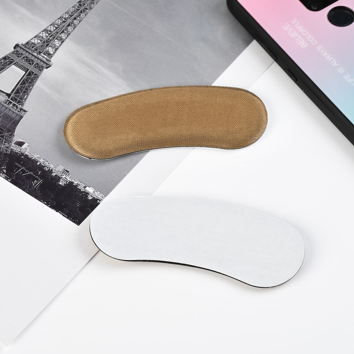 2 Pairs Voetverzorging Gel Siliconen Hiel Grip Terug Liner Shoe Binnenzool Pad Kussen Inserts Voetverzorging Protector Voet Patch