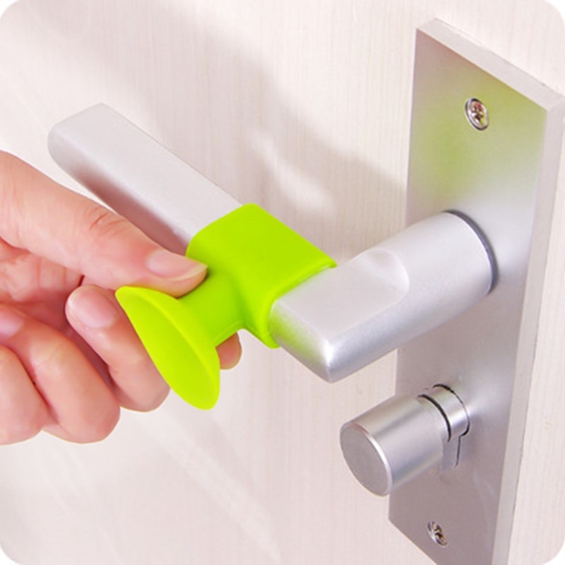 Door Handler Thickening Mute Sucker Rubber Handle Lock Protective Pad Anti-Collision Protection Pad Door Stopper