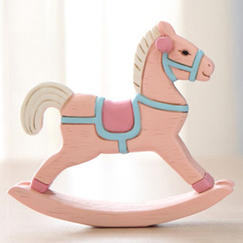 Cute Horse Ornaments Home Decoration Cake Baking Accessories Kids Birthday Cute desktop decoration