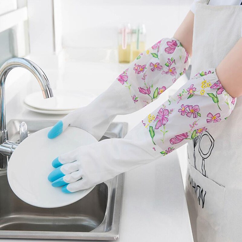Magische herbruikbare handschoenen, schoonmaakborstel, schrobhandschoenen, hittebestendige tuin, keuken, magische afwashandschoenen, accessoire