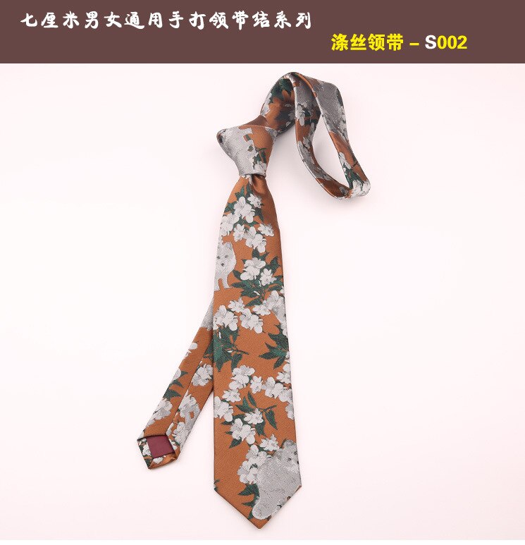 Linbaiway-corbatas de Jacquard con estampado Floral para hombre, corbatas delgadas para boda, de negocios: 002