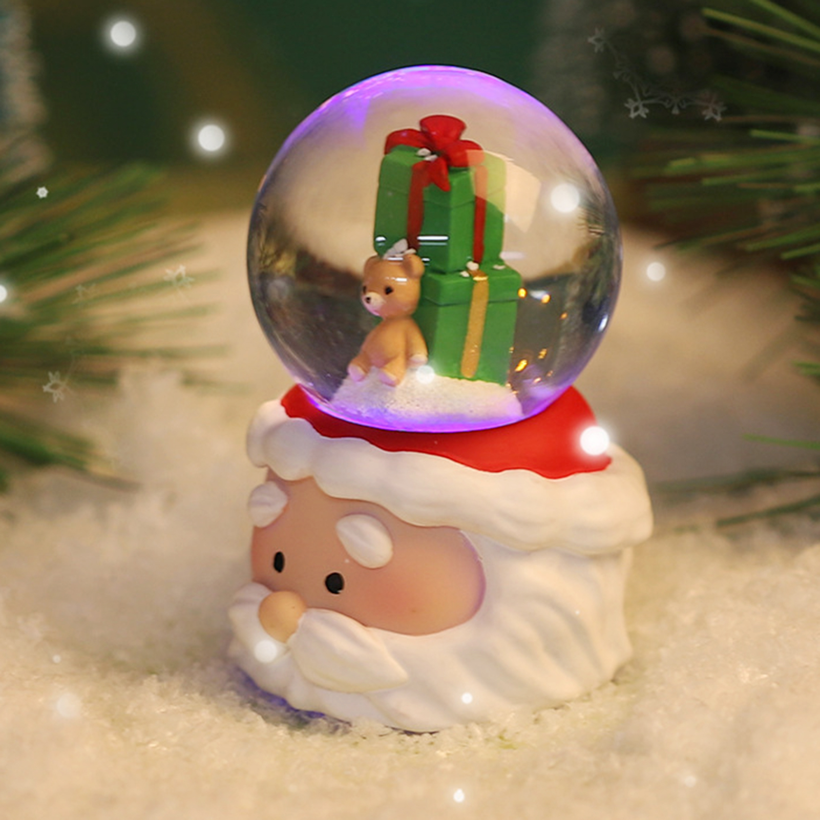 Weihnachten Kristallkugel Beleuchtung Weihnachten Schneekugel Ornament das Erntedankfest Weihnachtsgeschenk Weihnachten Heimat Sekretariat Schreibtisch Dekoration