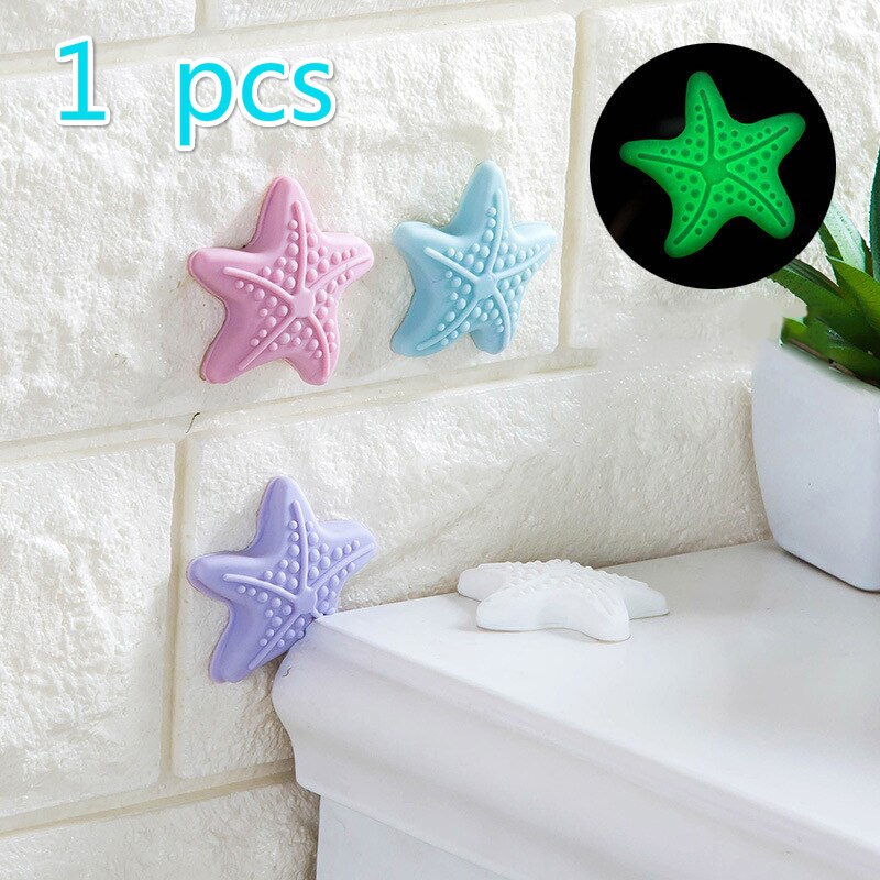 1pcs Door Handle Anti-collision Pad Wall Protection Sticker Starfish Shape Light-emitting Table Corner Safety Protection