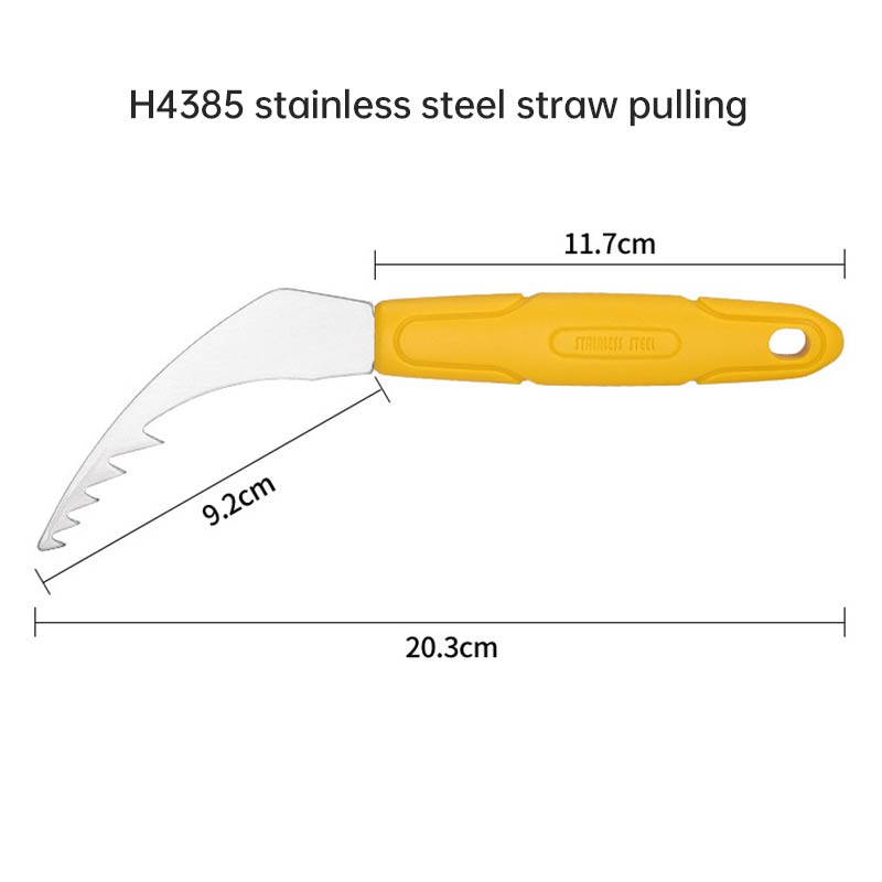 Stainless Steel Grass Sickle with Plastic Handle Gardening Weeding Tool for Garden Grass Sickle Root Hook Root Puller Weeders