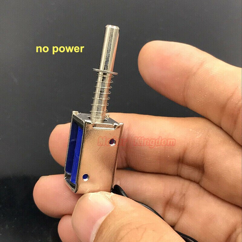 Mikro platz Elektromagneten DC 6V-12V 9V Saug Frühling drücken-ziehen-Typ 5mm Hub Magnet magneten