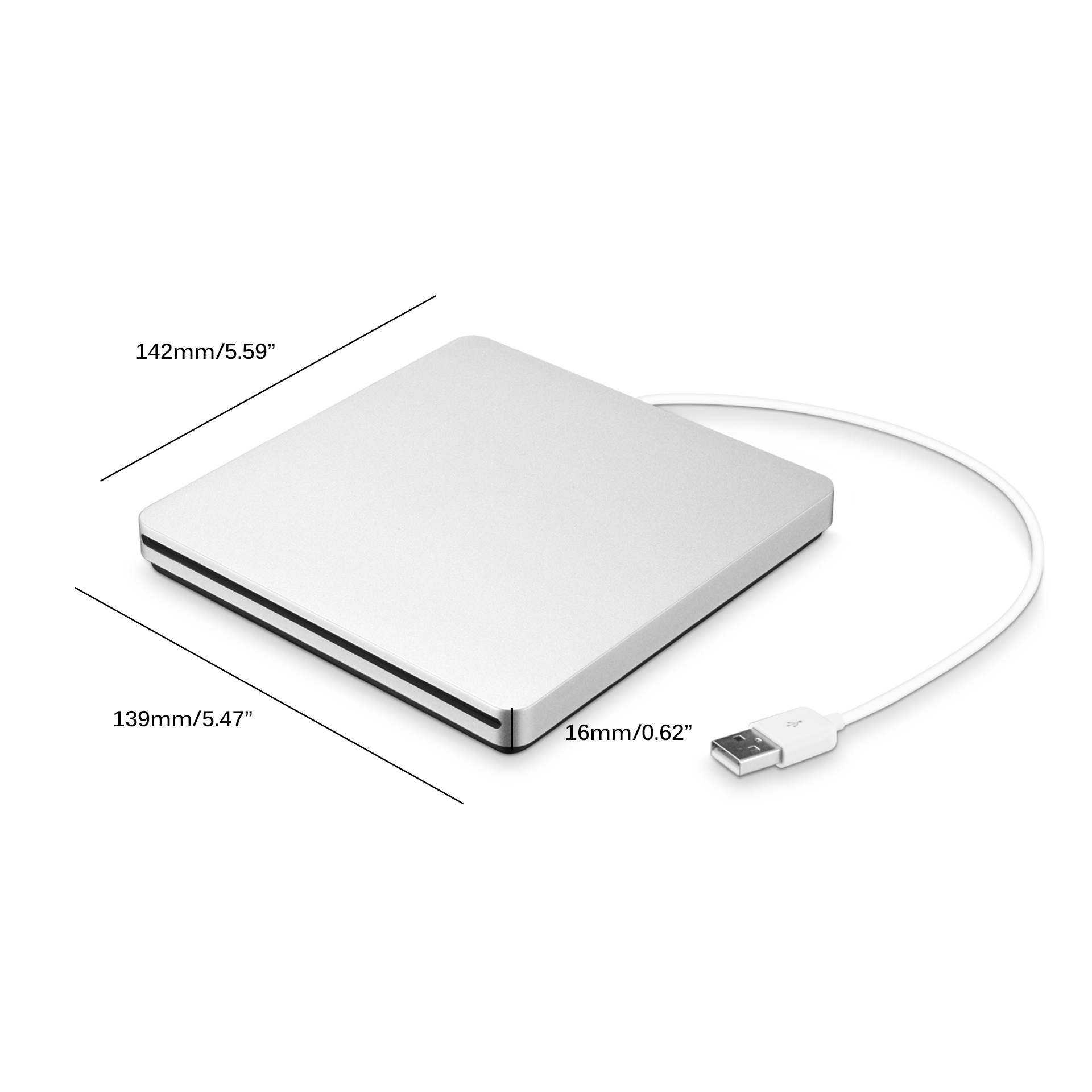 Externe Cd Dvd Drive Usb 3.0 Cd Dvd Rom Rewriter Brander Writer High Speed Data Transfer Voor Laptop/Desktops win 7/8/10 Linux Os
