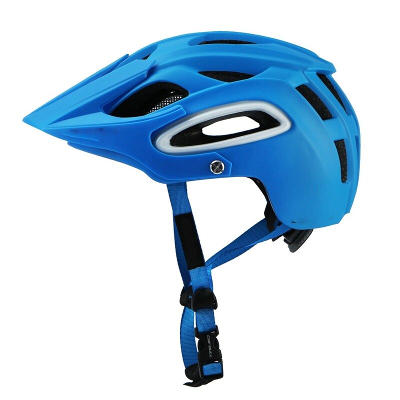 Outdoor Cycling Helmet Women Men Bicycle Helmet Bike Mountain Road Cycling Safety Helmet Cap Breathable Helmet with Spare Lining: Blue / 58-62CM
