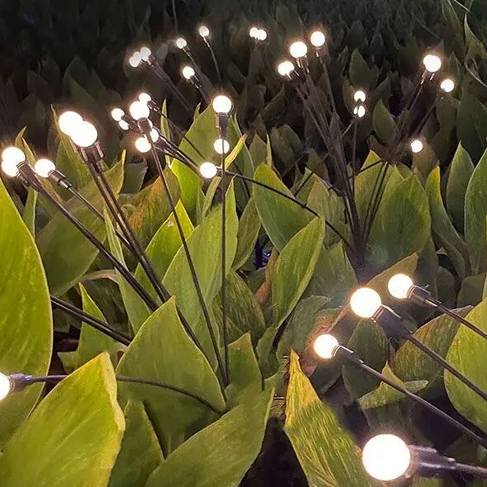 1pc stk . 6/8/10 led-pakke med solcelledrevne ildfluelys, opgraderede solcelledrevne havelys udendørs vandtætte solcelledrevne svajende landskabslys