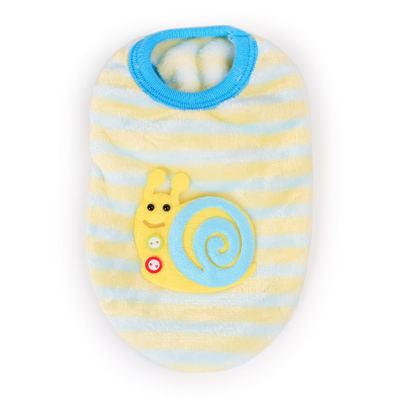 Cartoon Pet Dog Clothes Winter Fleece Rabbit Kitty Puppy Vest Clothing for Small Dog Chihuahua Yorkshire Pet T-shirt Cat Costume: YELLOW / 8