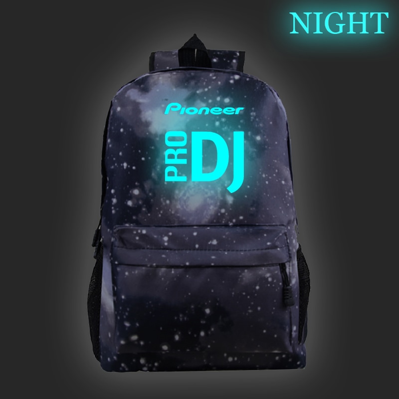 Pioneer Pro Dj Luminous School Rucksack Men Women Boys Girls School Bag Pattern Laptop Backpack Mochila