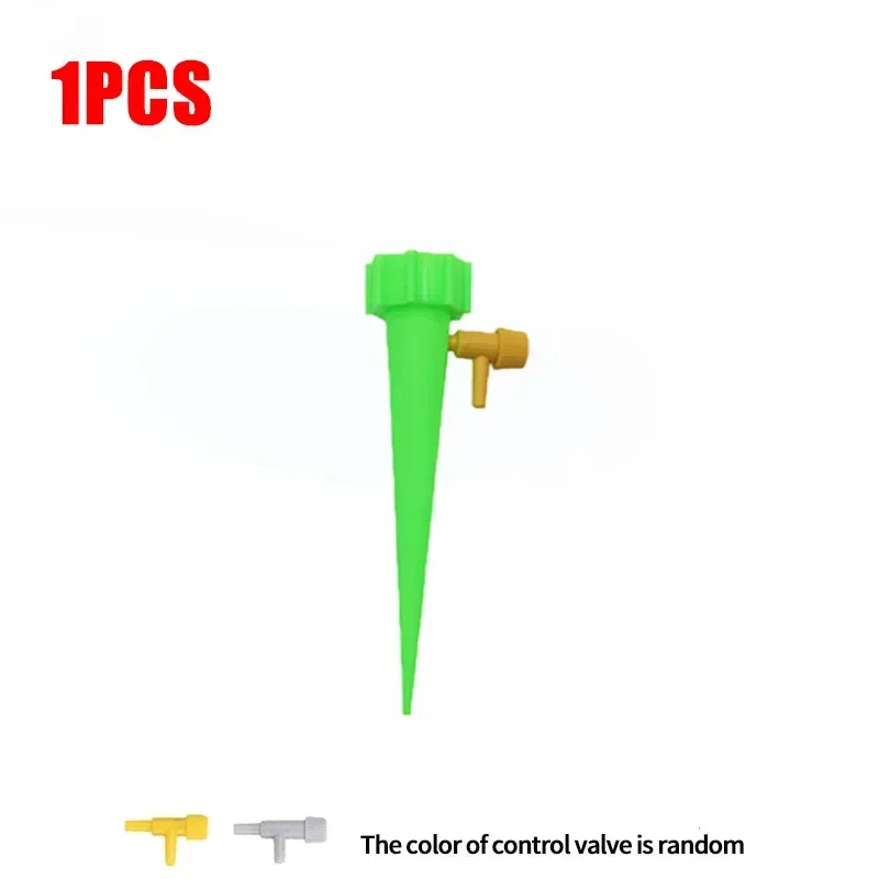 Sistema de riego por goteo automático, autorriego ajustable para plantas de flores, invernadero, jardín, dispositivo de goteo de agua automático: YELLOW
