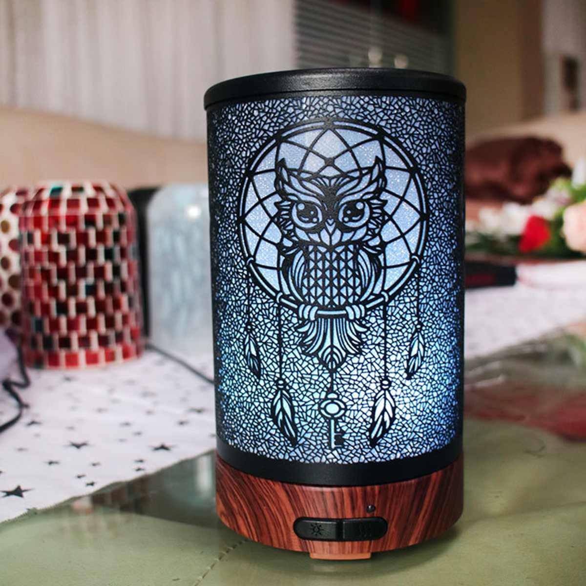 12W 100ml hibou modèle Intelligent lampe à LED huile essentielle humidificateur Air aromathérapie diffuseur purificateur silencieux fer brumisateur