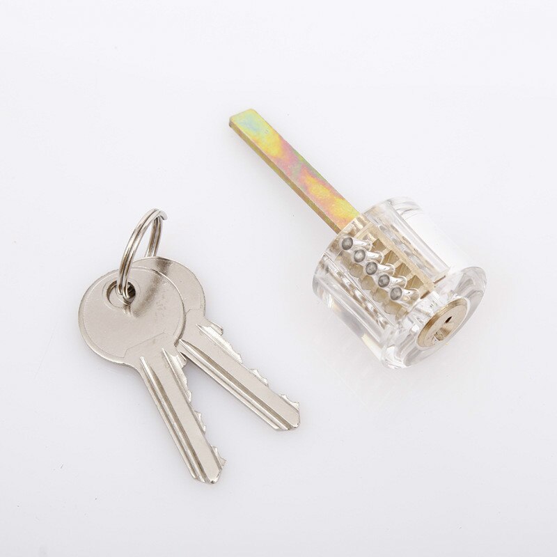 Gennemsigtige låse med to nøgler vælger synlig cutaway mini praksis visning hængelås hasps træningsevne til møbelhardware