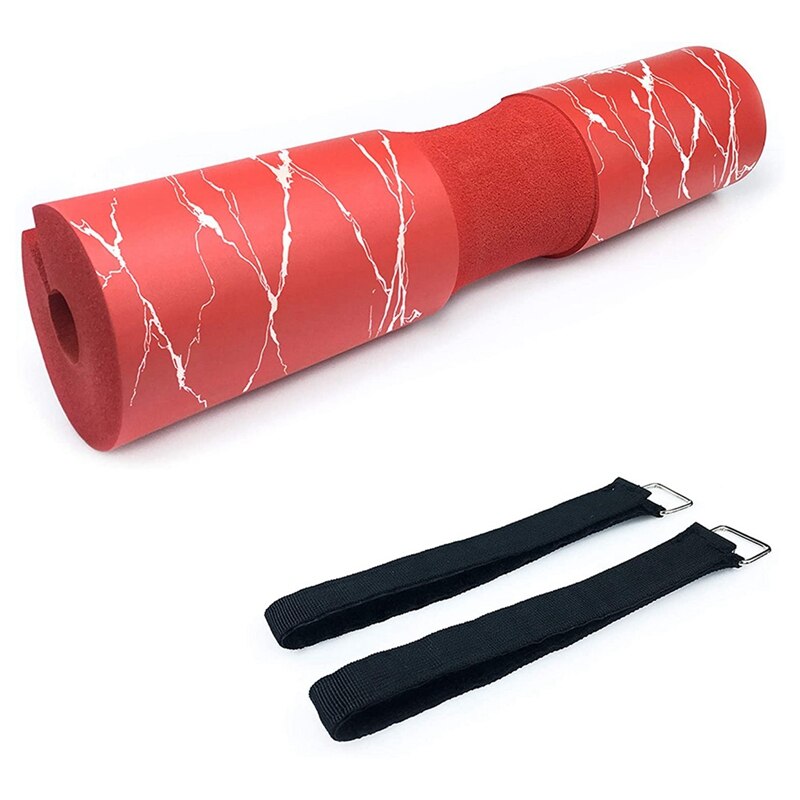 Barbell Pad Voor Squats, lunges En Hip Stoten-Squat Pad Gewichtheffen Bar Kussen Voor Nek En Schouder: Rood
